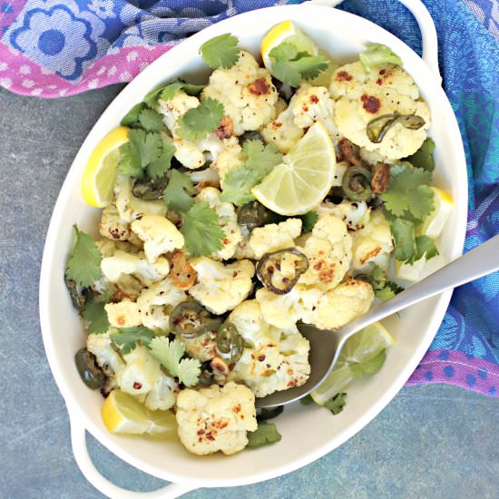 Spicy Roasted Cauliflower