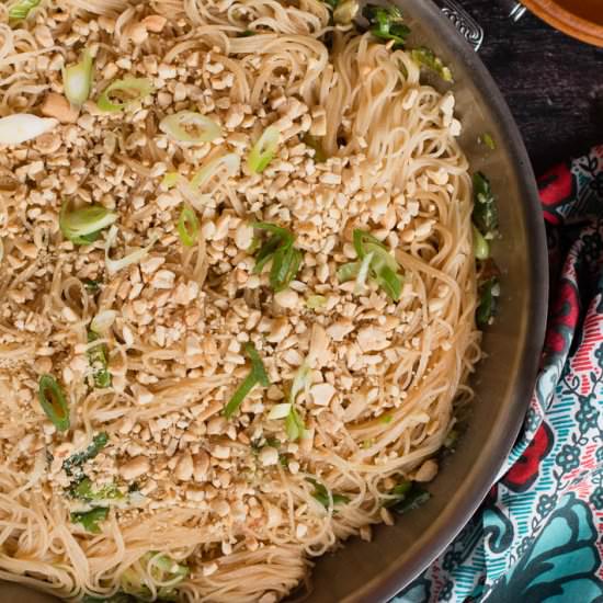 Garlic & Peanut Noodles