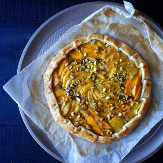 Mango, Ricotta & Pistachio Crostata