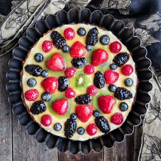 Cream Cheese Fruit Tart (GF)