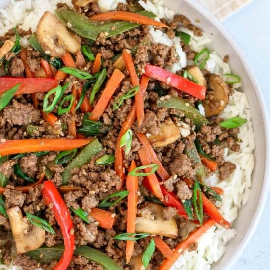 Ground Beef Stir Fry