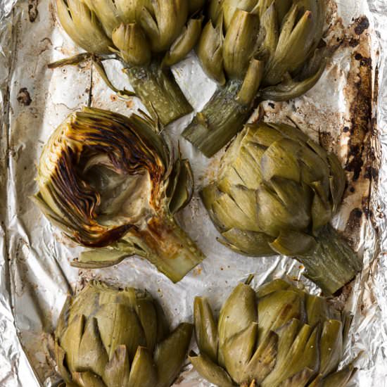roasted artichokes