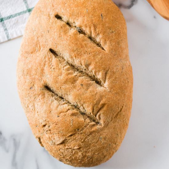 Whole Wheat Spinach Bread