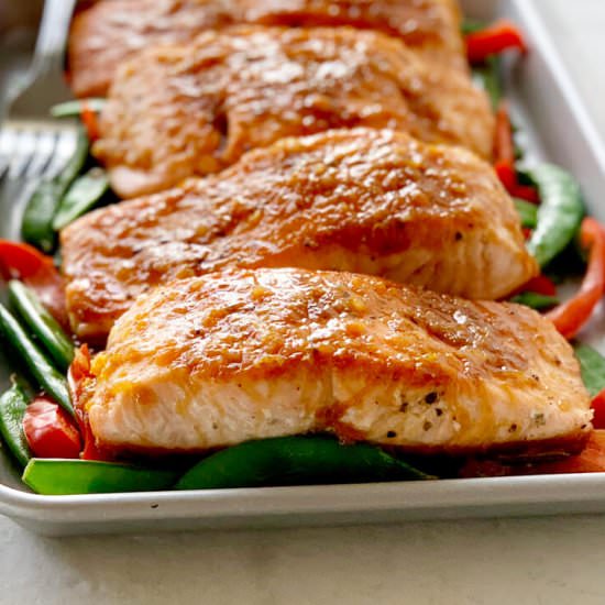 Citrus Ginger Glazed Salmon
