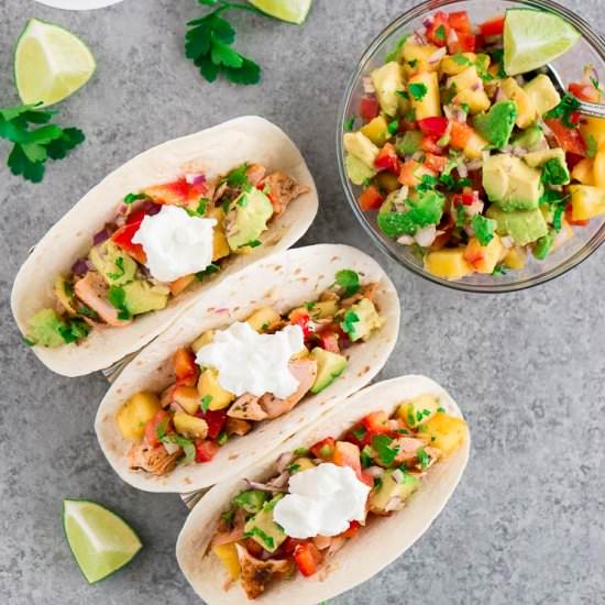 Blackened Salmon Tacos
