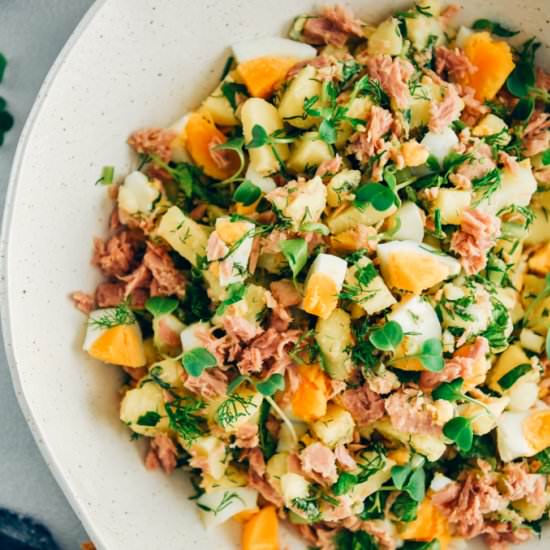 Potato Tuna Egg Salad