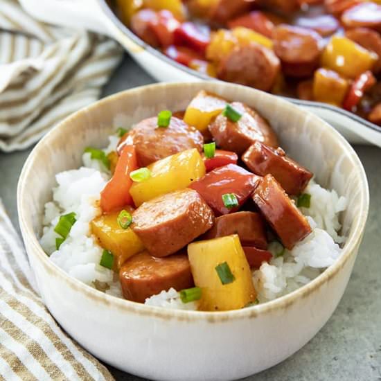 Sweet and Sour Smoked Sausage
