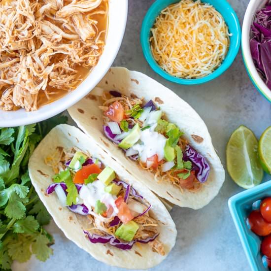 Instant Pot Chicken Tacos