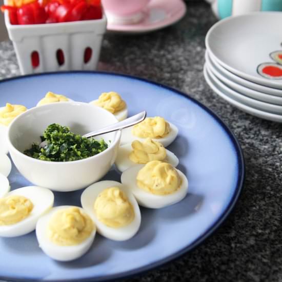Deviled Eggs with Gremolata