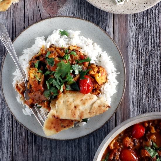 Comforting Cauliflower Lentil Curry