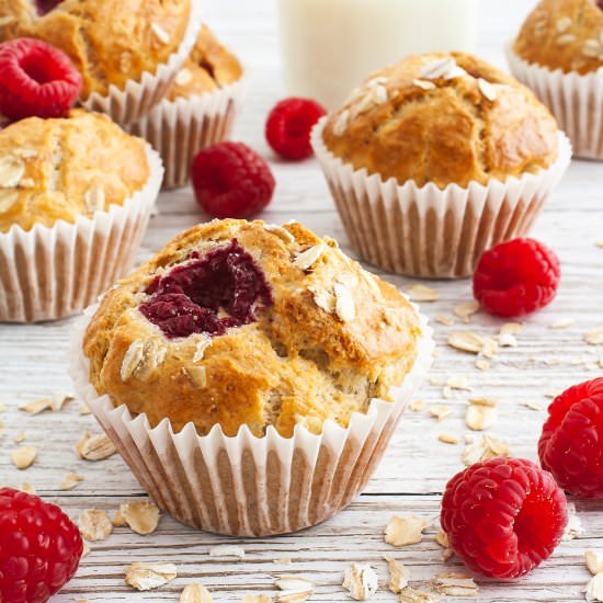 Gluten-Free Raspberry Muffins