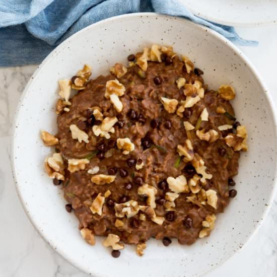 Chocolate Zucchini Bread Oats
