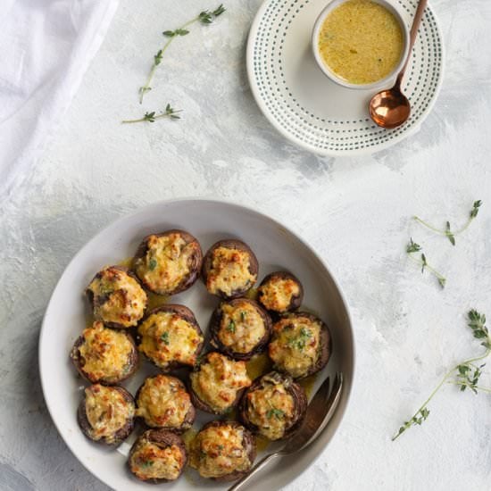 Seafood Stuffed Mushrooms