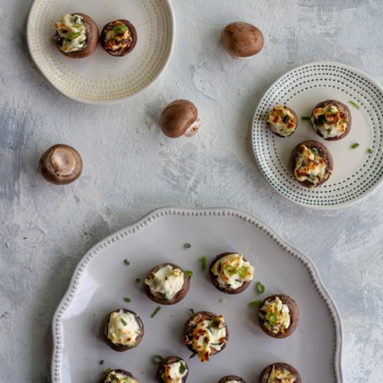 Goat Cheese Stuffed Mushrooms