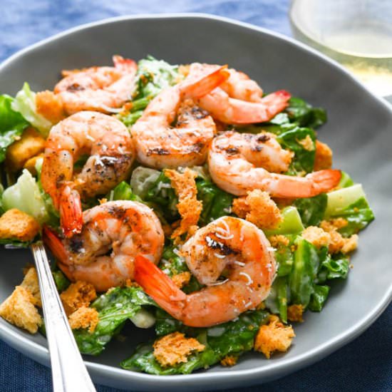 Grilled Shrimp Caesar Salad