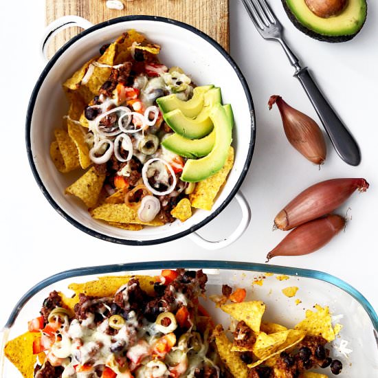 Nachos with Leftover Bolognese