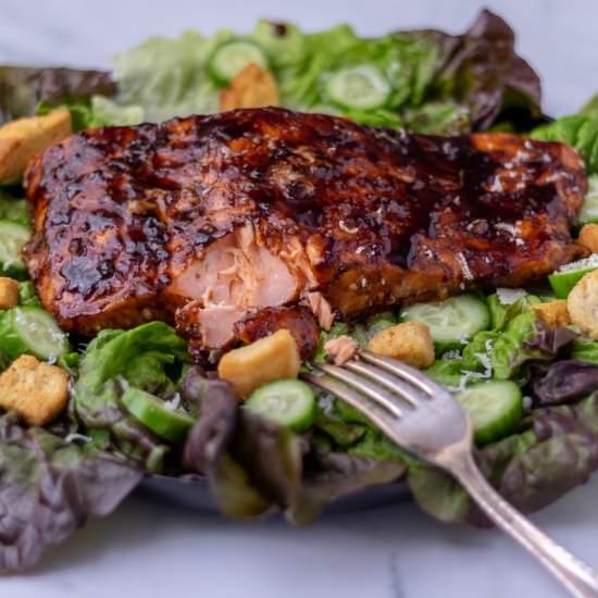 Slow Roasted Balsamic Glazed Salmon