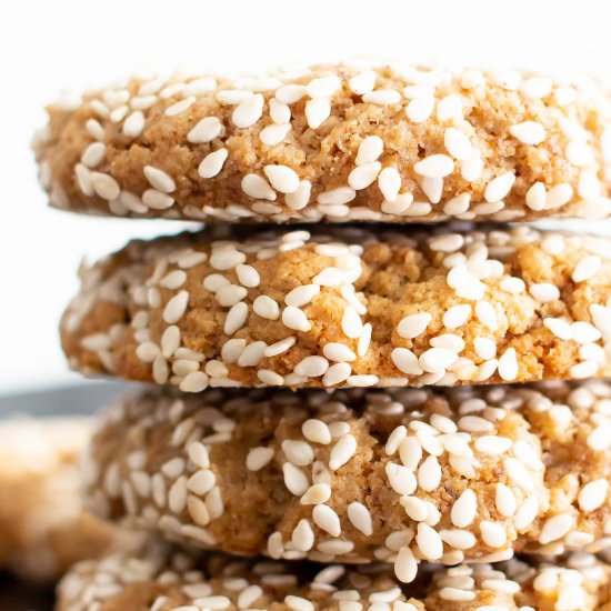 Big Sesame Tahini Cookies
