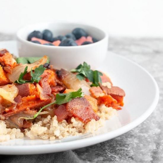 Loaded Sausage & Bacon Casserole