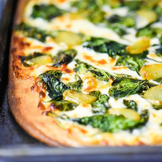 Roasted Garlic and Spinach Parmesan