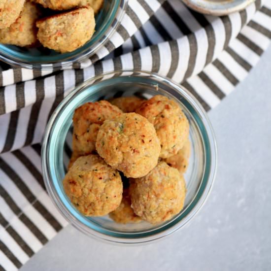 veggie-loaded chicken meatballs