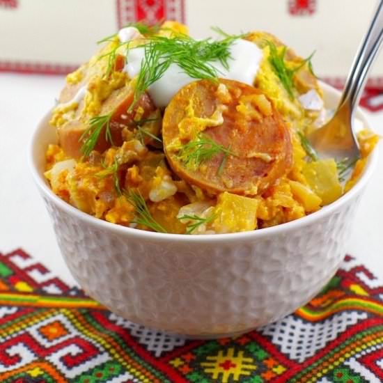 Ukrainian Slow Cooker Casserole