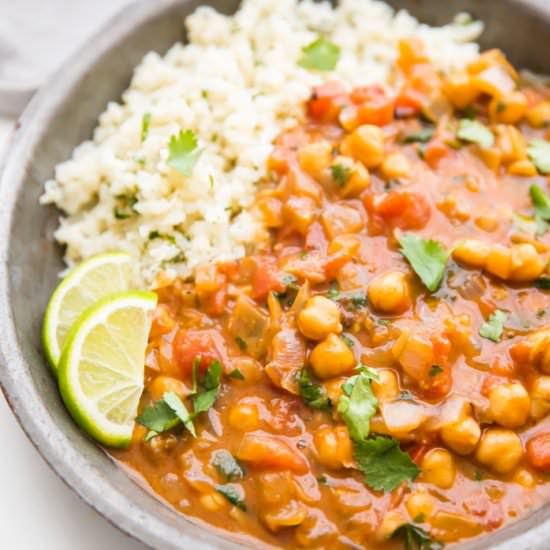 Coconut Chickpea Curry