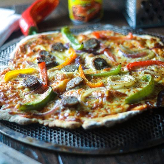 Gluten Free Sausage & Pepper Pizza