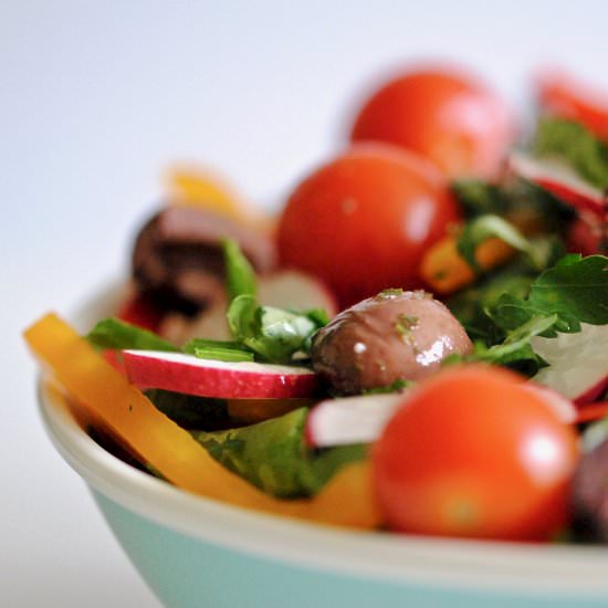Vegan Mediterranean Cucumber Salad