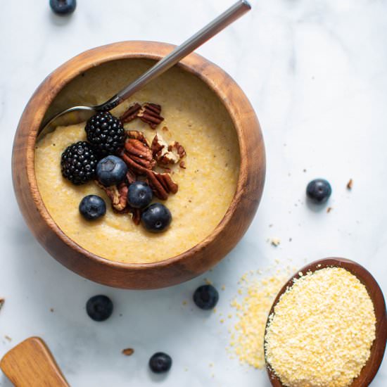 Creamy Jamaican Cornmeal Porridge
