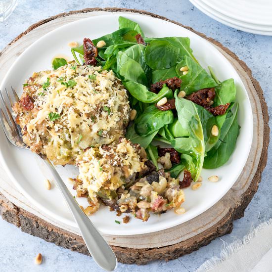 Pork Stuffed Mushrooms