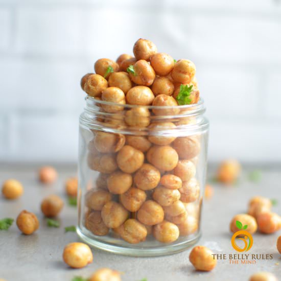 AIR FRIED SPICY ROASTED CHICKPEAS