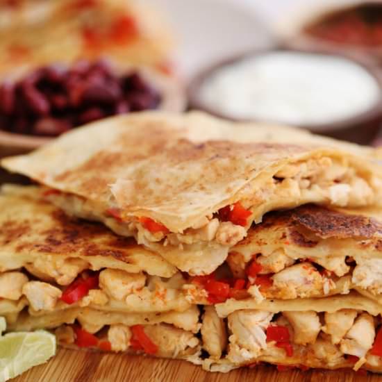 Easy Chicken Quesadillas