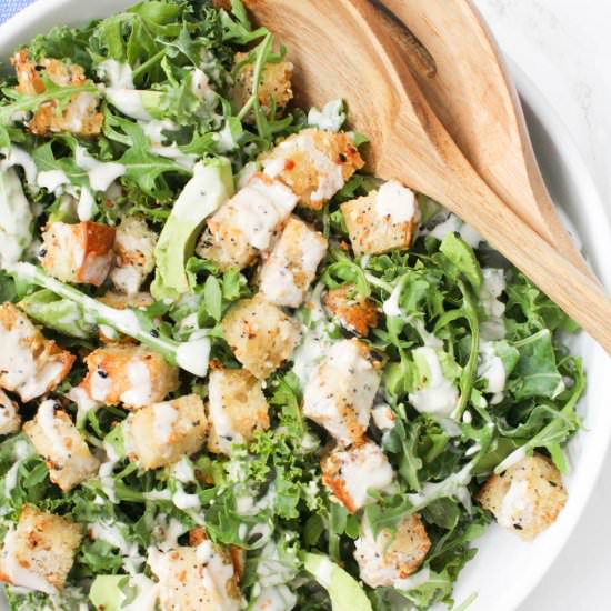 Vegan Avocado Kale Caesar