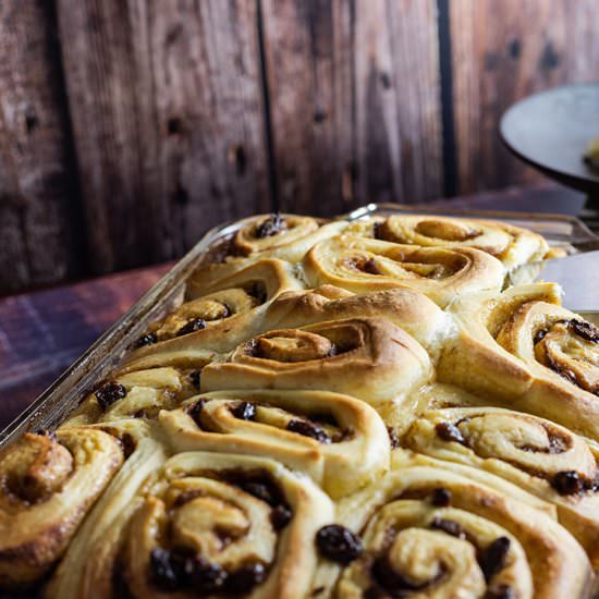 Mashed Potato Raisin Buns