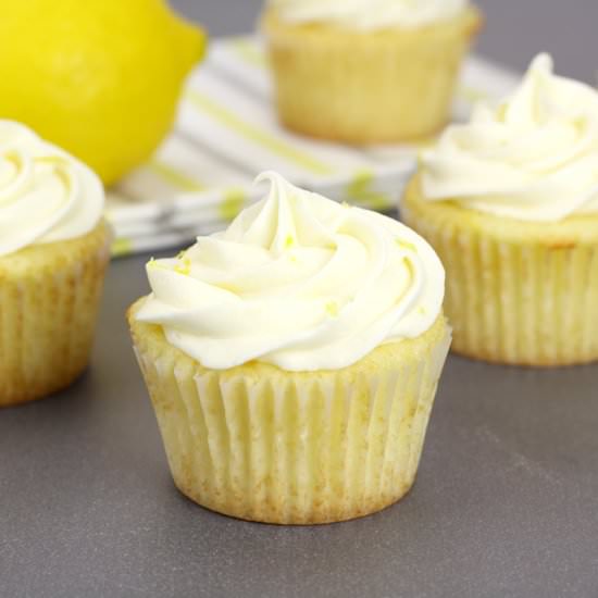 Lemon Cupcakes with Buttercream