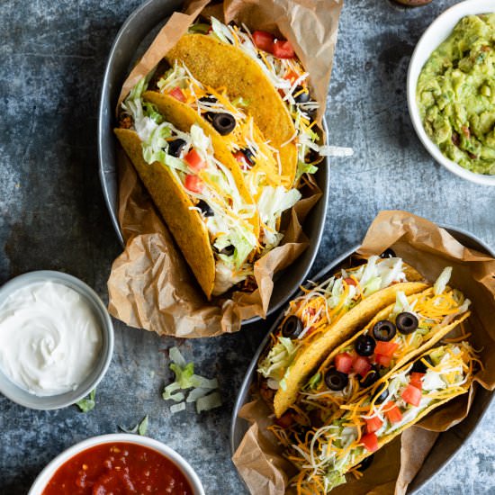 Old School Vegetarian Tacos