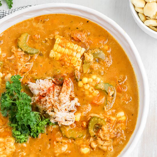 Roasted Sweet Pepper Crab Bisque
