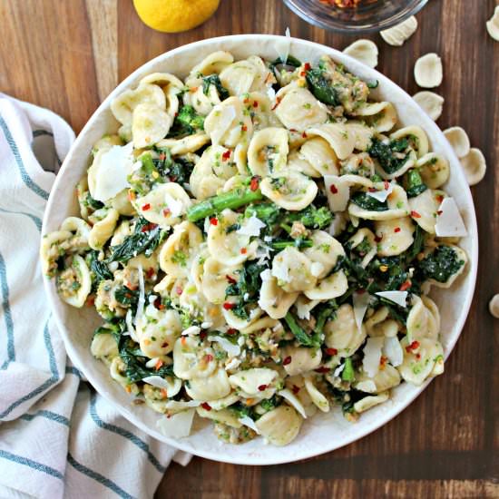 Sausage Broccoli Rabe Orecchiette