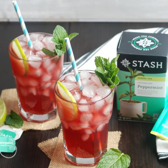 Peppermint Pomegranate Cooler