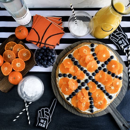 Basketball Fruit Pizza