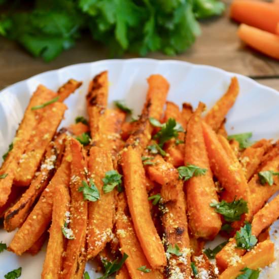 Turmeric Carrot Fries