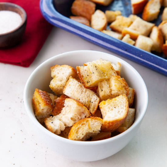 Homemade Sourdough Croutons