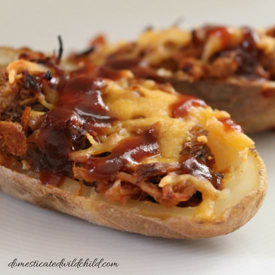 Pulled Pork Potato Skins