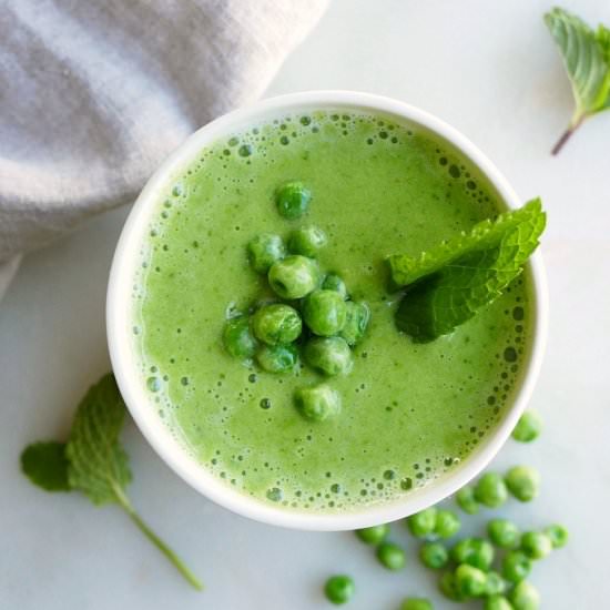 Green Pea Smoothie with Mint