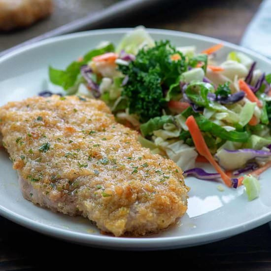 BREADED BAKED PORK CHOPS