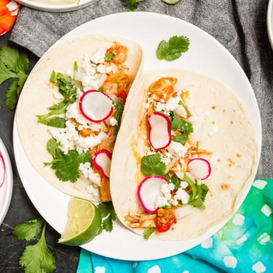 Braised Chicken Tacos