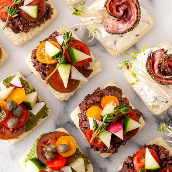 Beautiful Spring Canapés