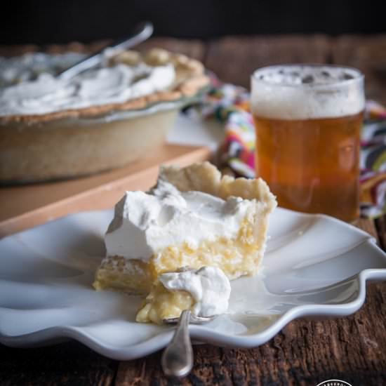 Coconut Pilsner Mango Cream Pie