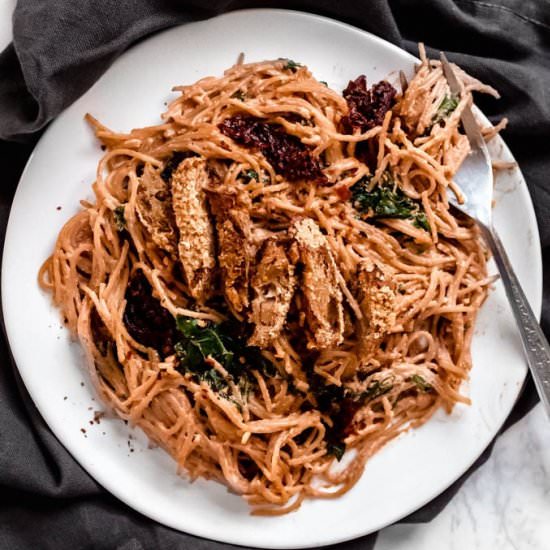 Creamy Sun Dried Tomato Pasta